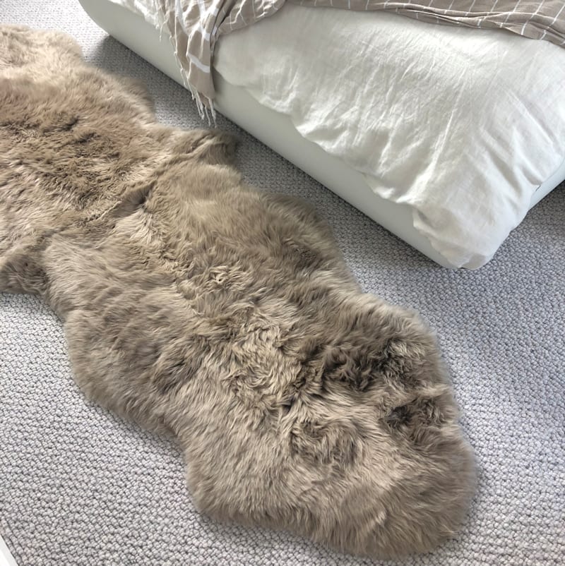 Natural Premium New Zealand Sheepskin Rug & Throw, Double, W65 x L180 cm (3 Colours)