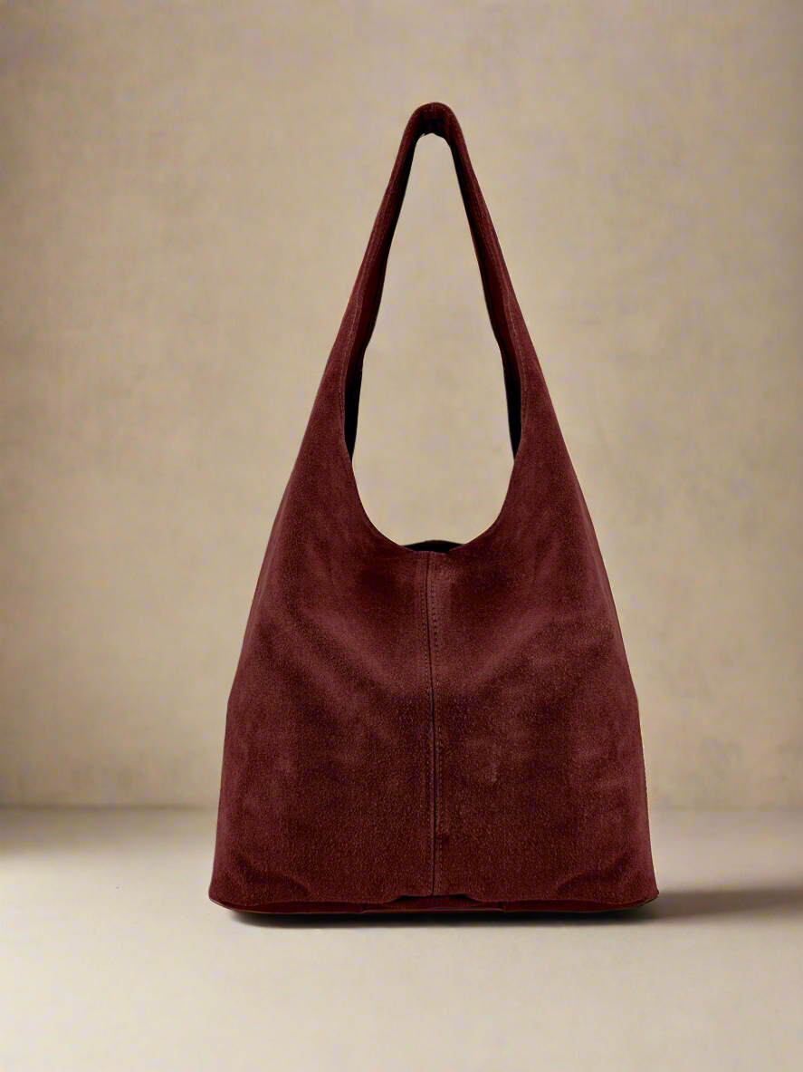 Silvia Suede Slouch Hobo Bag by Clemés (9 colours)