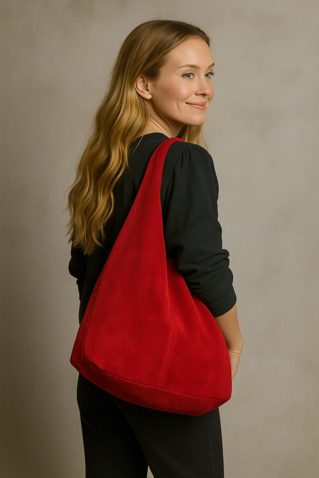 Silvia Suede Slouch Hobo Bag by Clemés (9 colours)