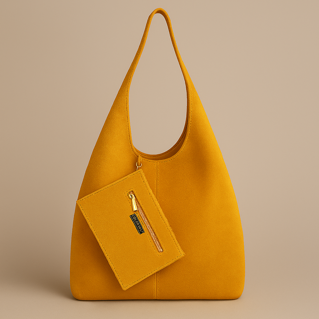 Silvia Suede Slouch Hobo Bag by Clemés (9 colours)