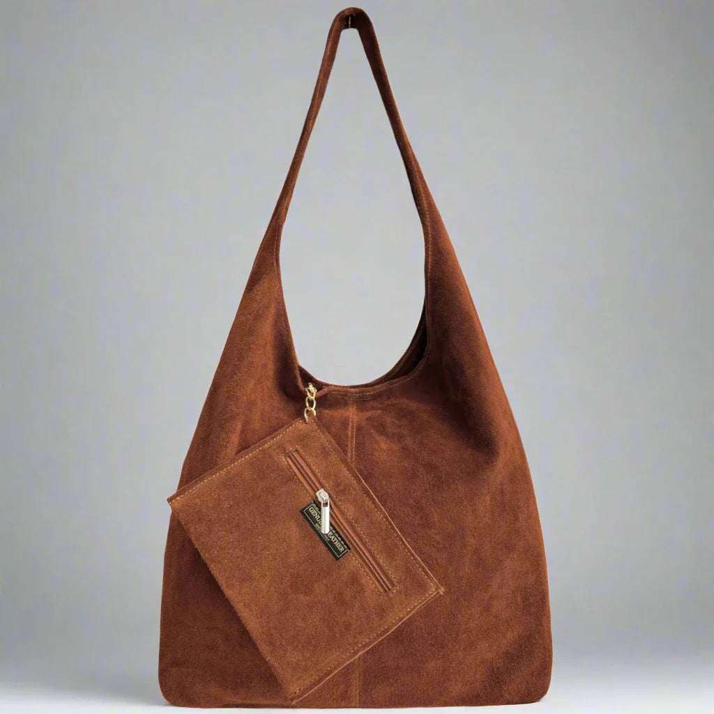 Silvia Suede Slouch Hobo Bag by Clemés (9 colours)