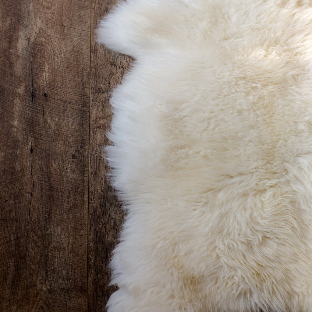 Natural Premium New Zealand Sheepskin Rug & Throw, Double, W65 x L180 cm (3 Colours)