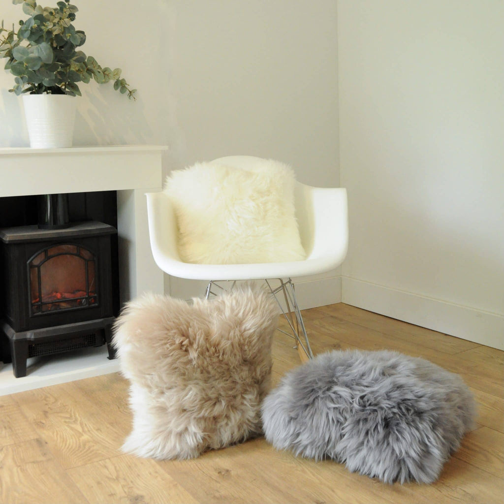 Natural Premium New Zealand Sheepskin Cushion 40 x 40 cm (3 Colours)