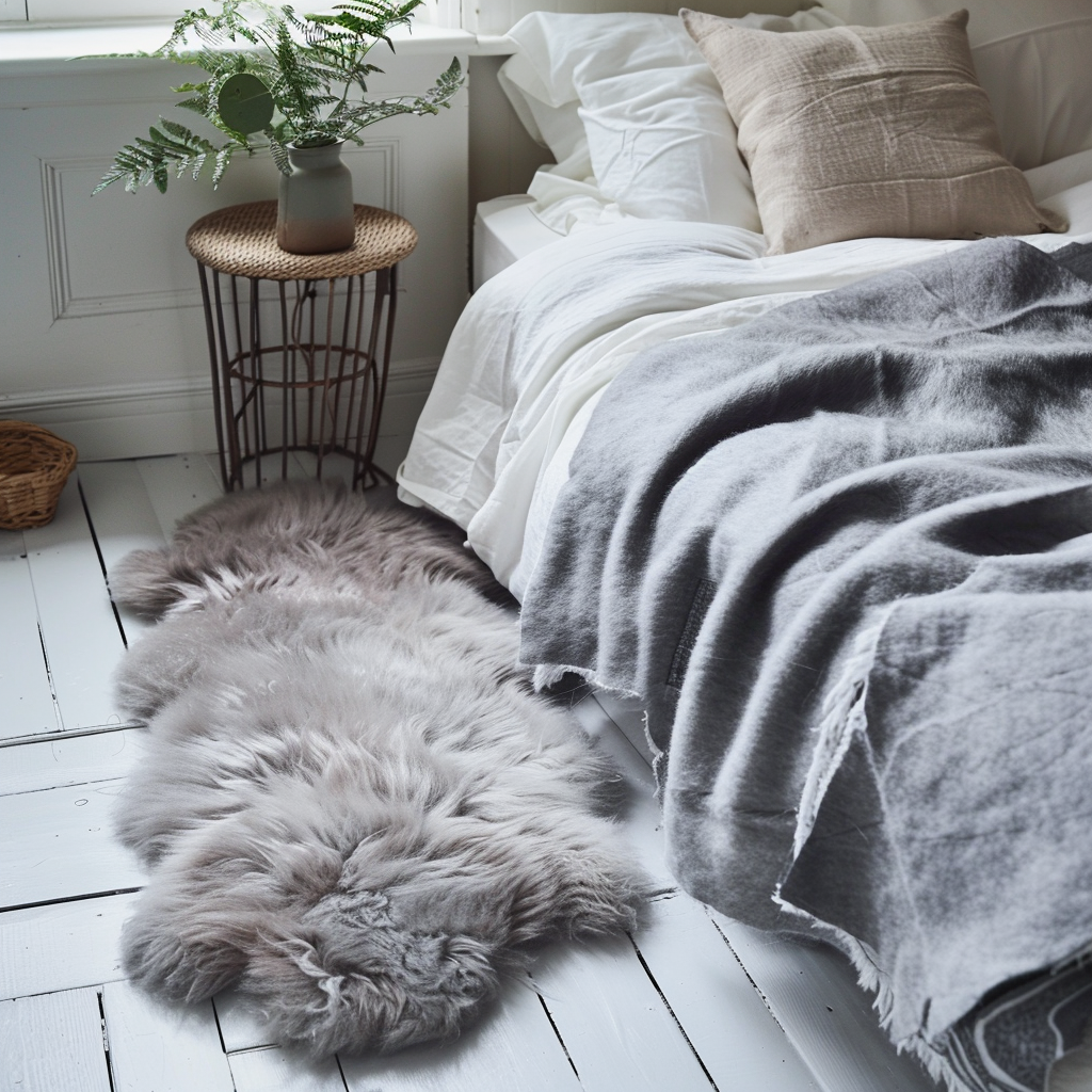 Natural Premium New Zealand Sheepskin Rug & Throw, Double, W65 x L180 cm (3 Colours)