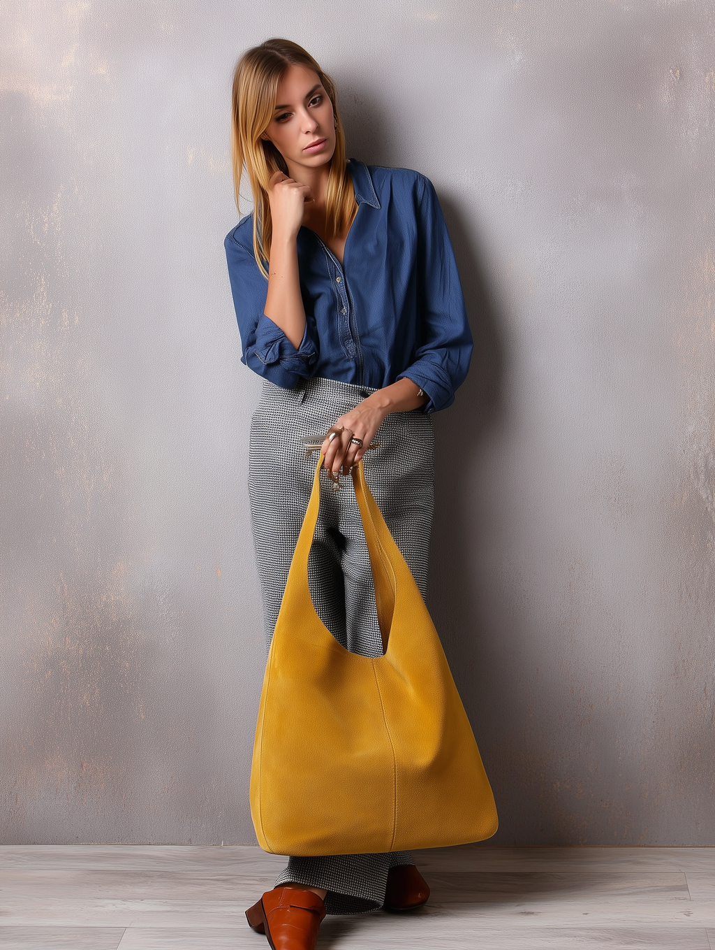 Silvia Suede Slouch Hobo Bag by Clemés (9 colours)