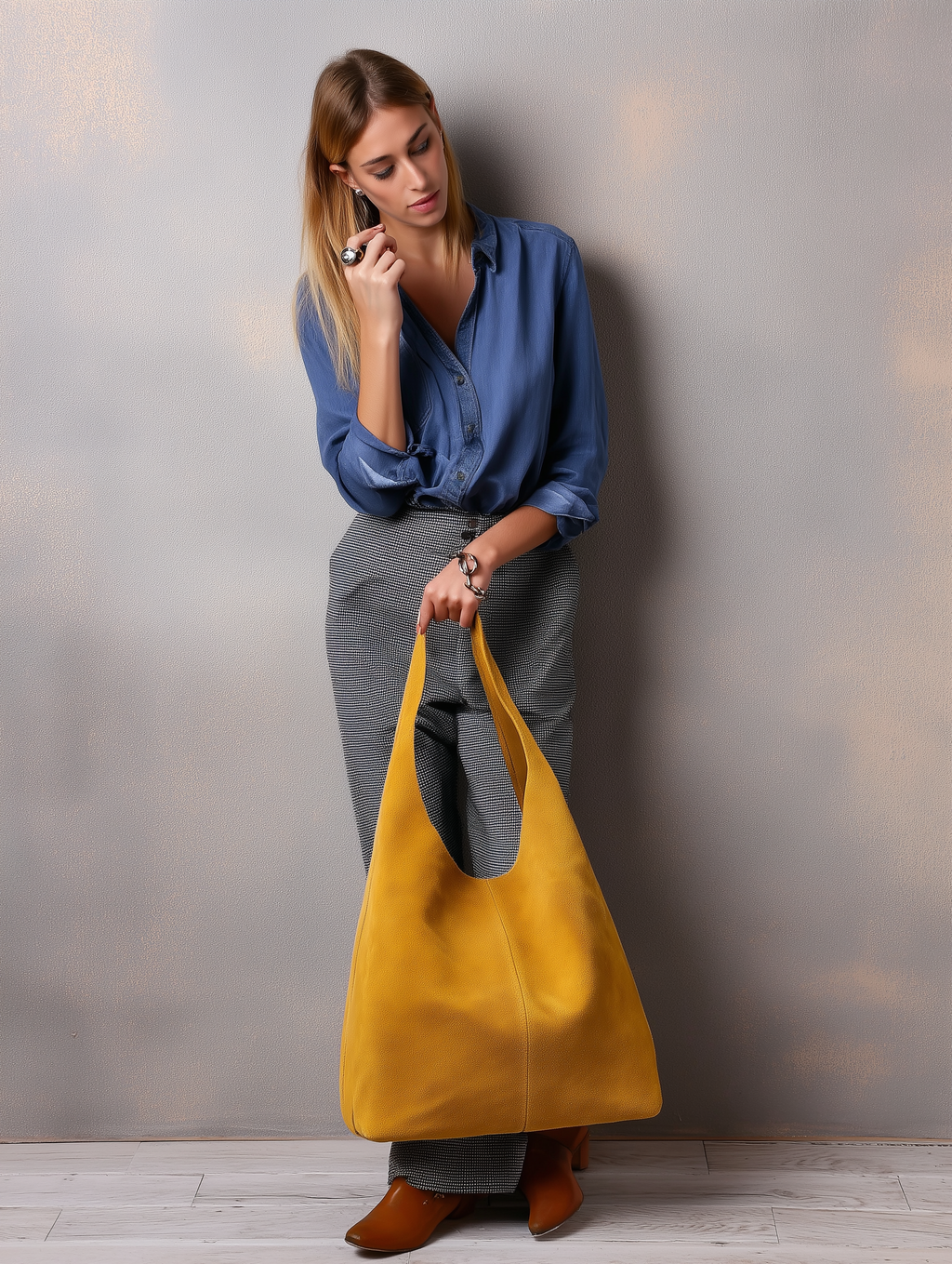 Silvia Suede Slouch Hobo Bag by Clemés (9 colours)