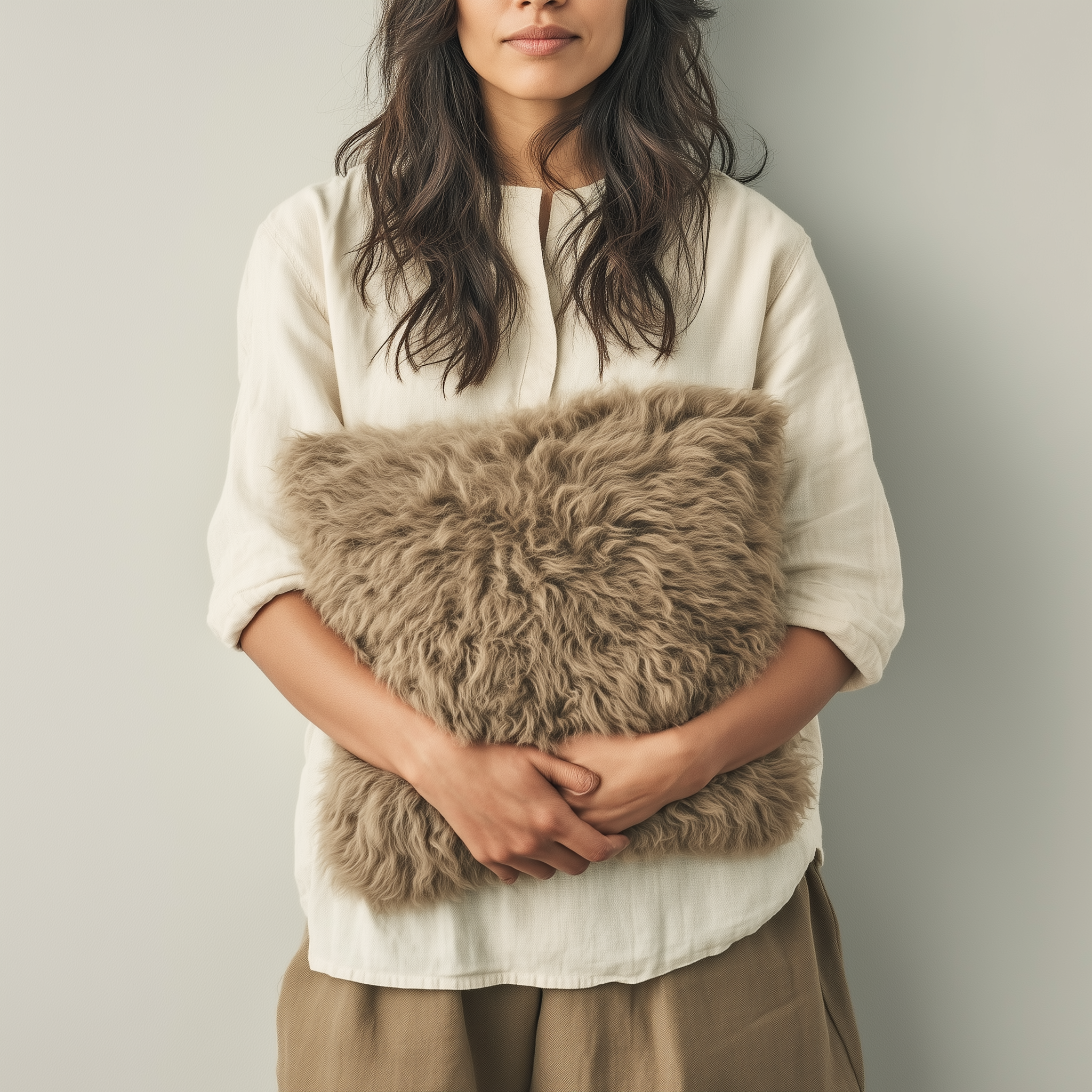 Natural Premium New Zealand Sheepskin Cushion 40 x 40 cm (3 Colours)