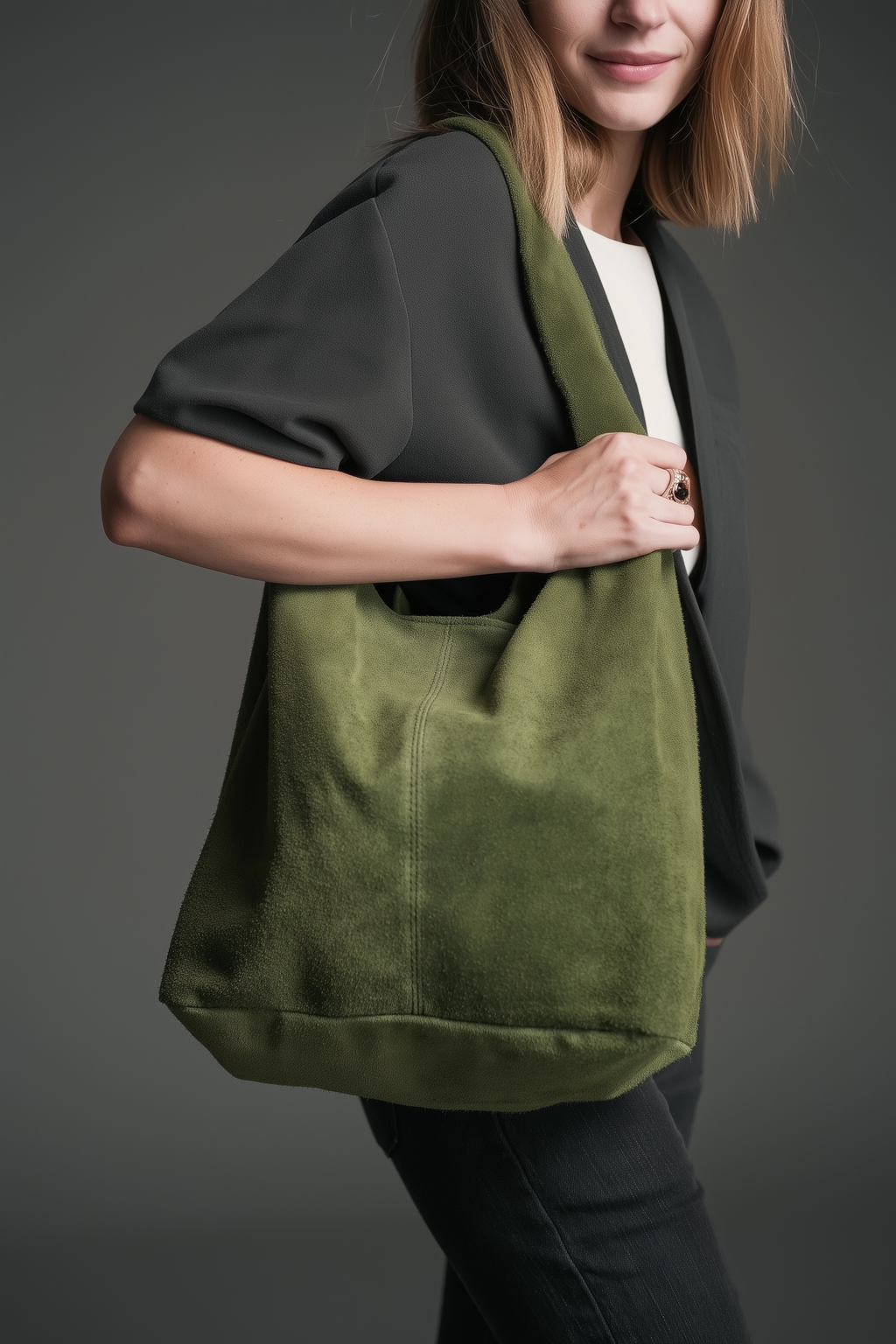Silvia Suede Slouch Hobo Bag by Clemés (9 colours)