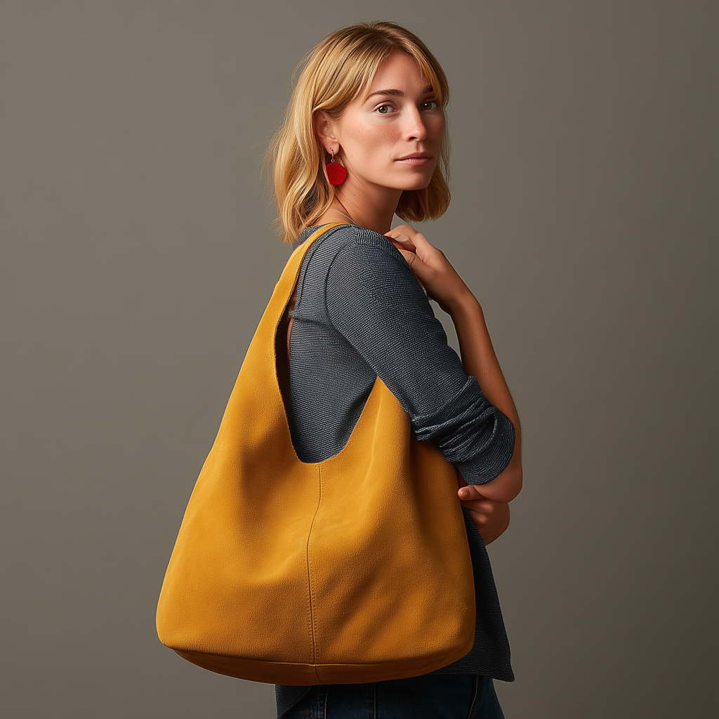 Silvia Suede Slouch Hobo Bag by Clemés (9 colours)