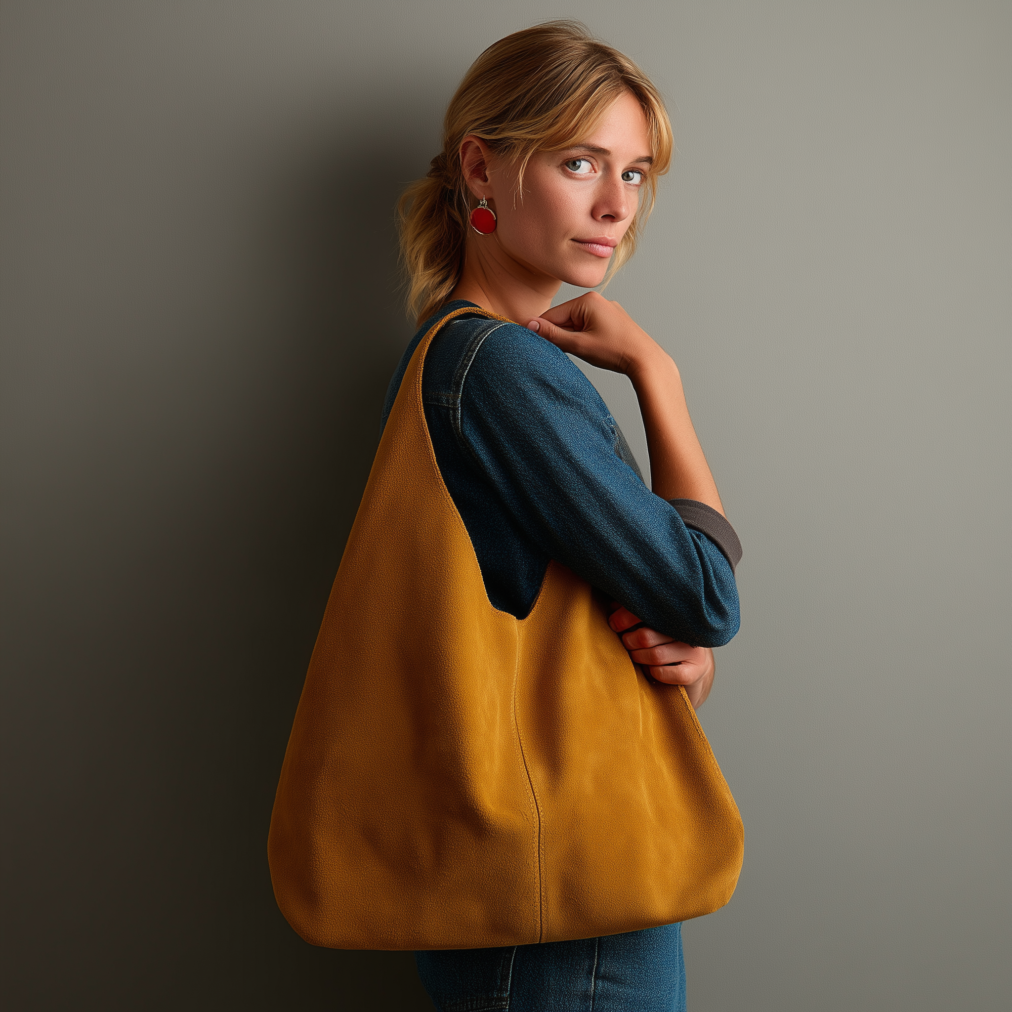 Silvia Suede Slouch Hobo Bag by Clemés (9 colours)