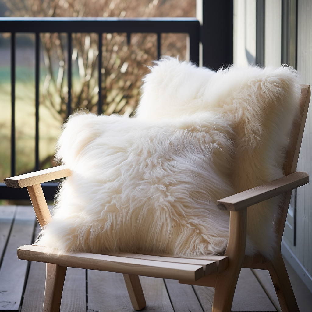 Natural Premium New Zealand Sheepskin Cushion 40 x 40 cm (3 Colours)