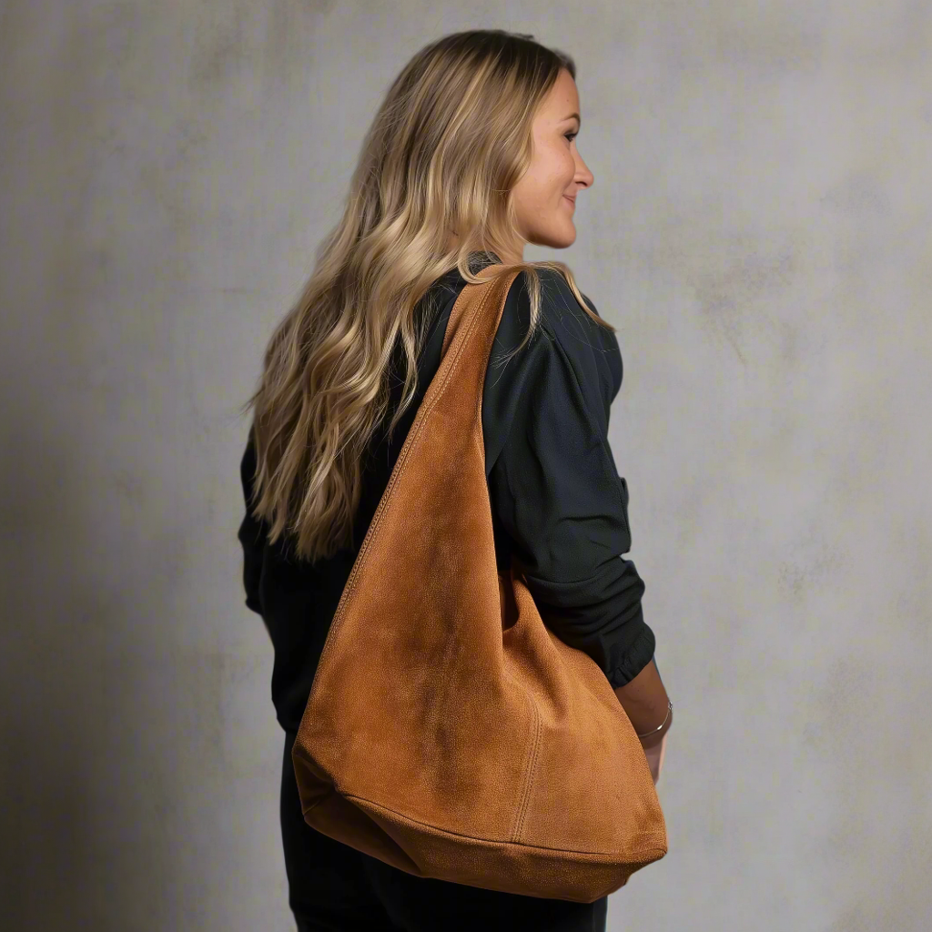 Silvia Suede Slouch Hobo Bag by Clemés (9 colours)