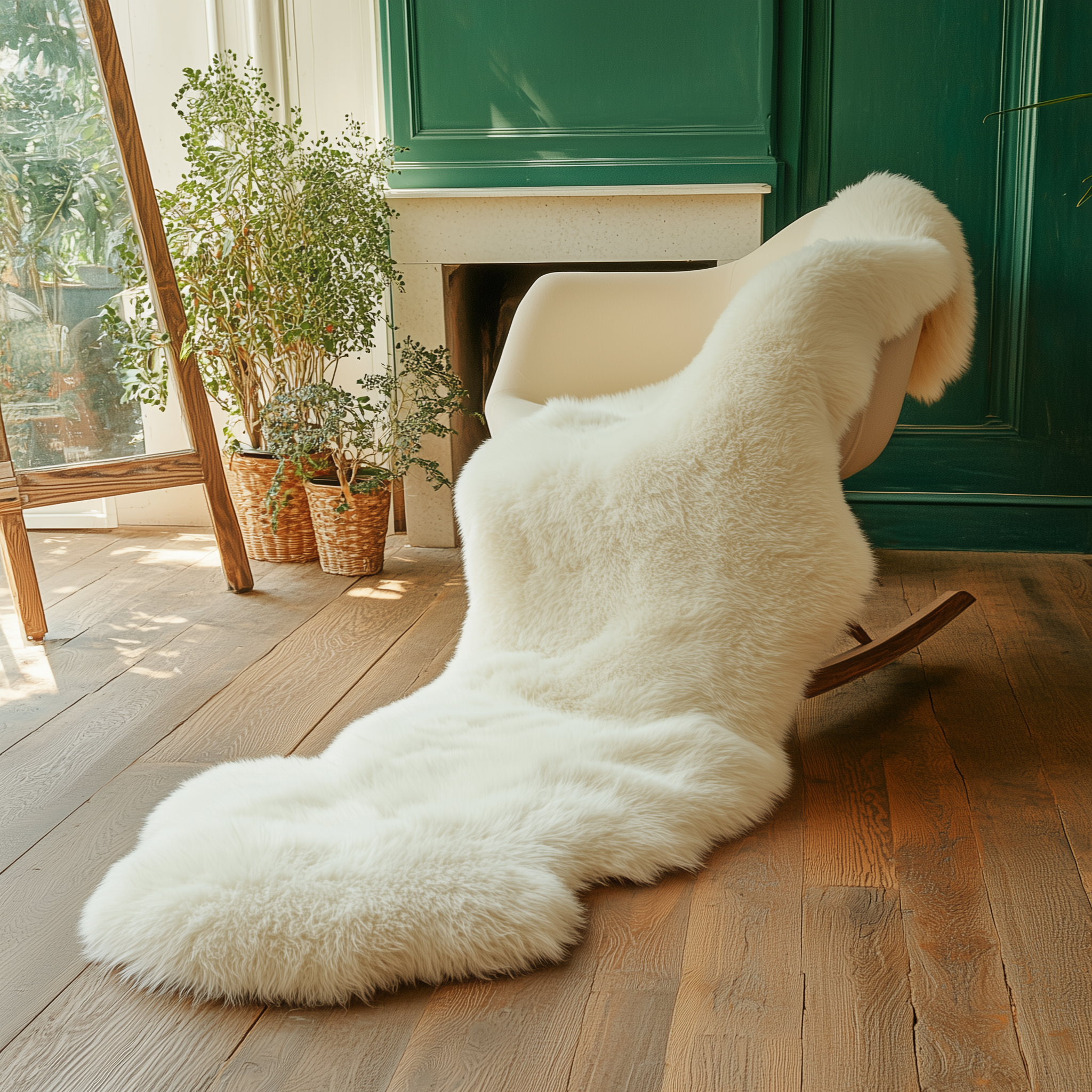 Natural Premium New Zealand Sheepskin Rug & Throw, Double, W65 x L180 cm (3 Colours)