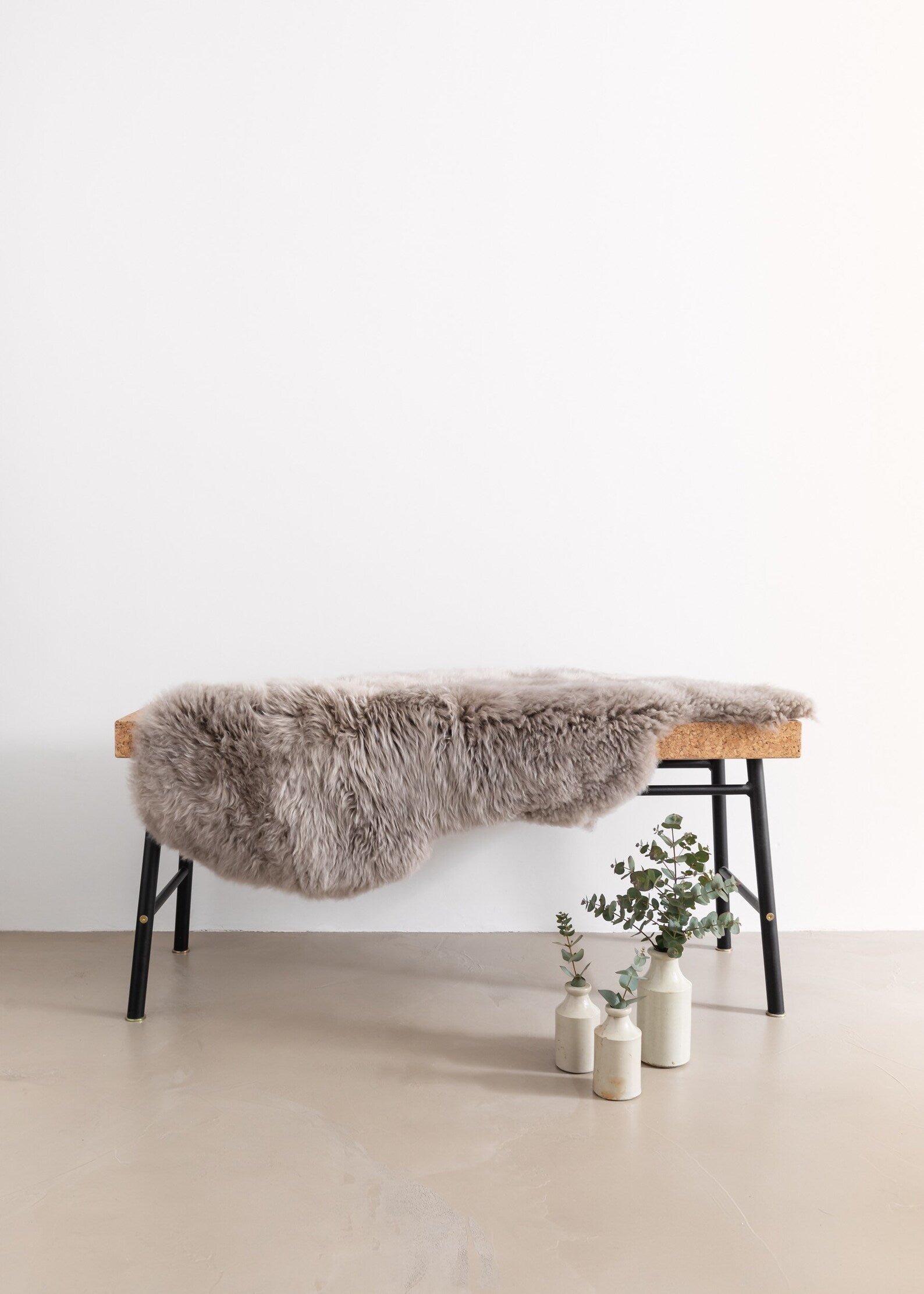 Single X-Large Premium Sheepskin Rug & Throw, (W60 x L100 cm), Taupe