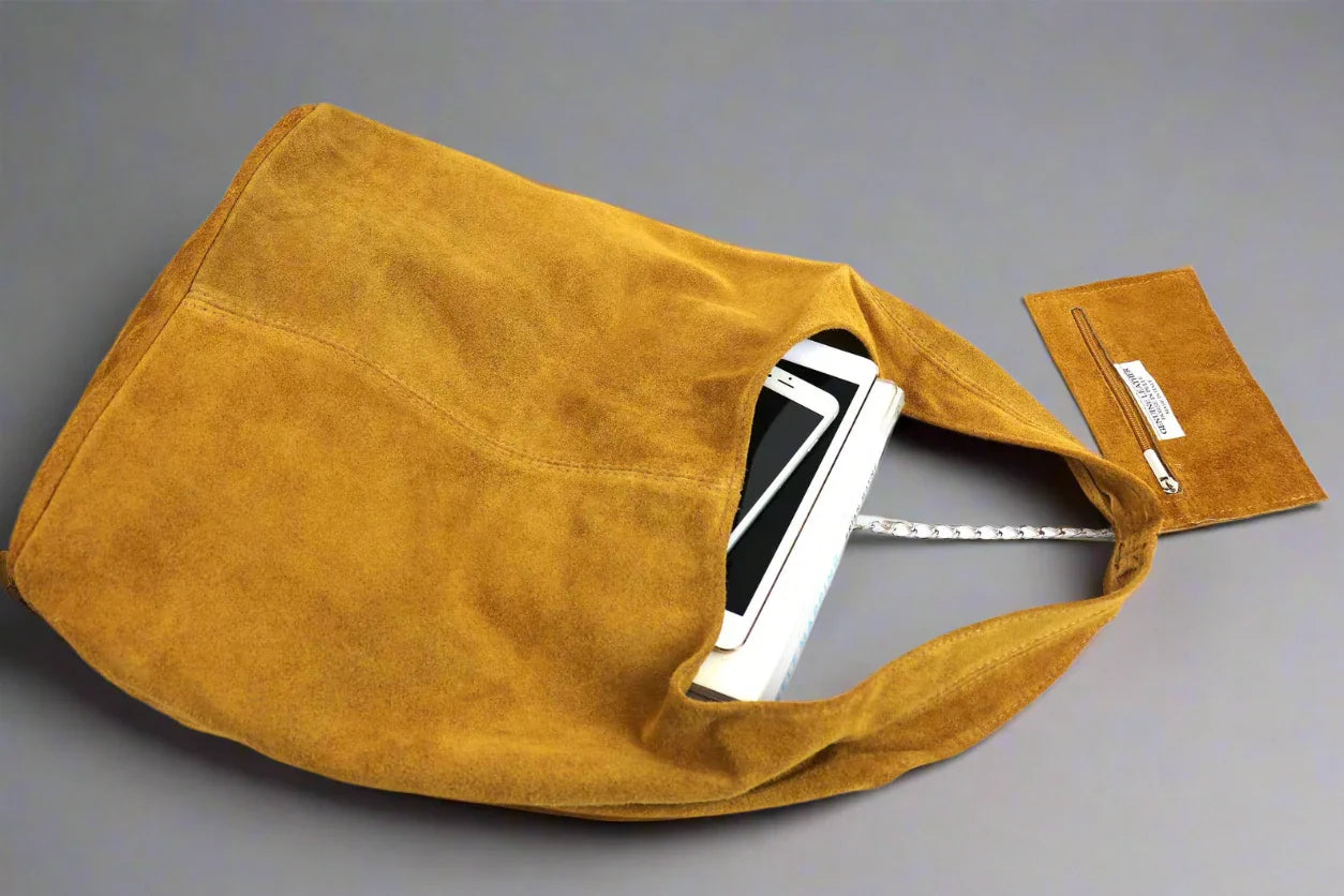 Silvia Suede Slouch Hobo Bag by Clemés (9 colours)