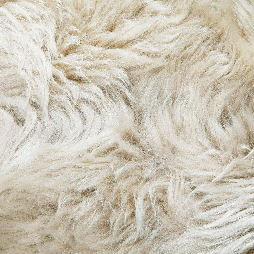 Natural Premium New Zealand Sheepskin Rug & Throw, Double, W65 x L180 cm (3 Colours)