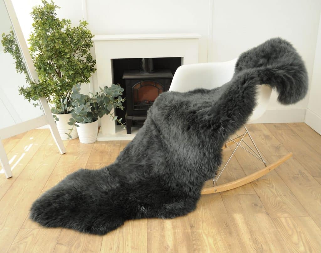 Natural Premium New Zealand Sheepskin Rug & Throw, Double, W65 x L180 cm (3 Colours)